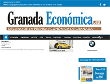 Tablet Screenshot of granadaeconomica.es